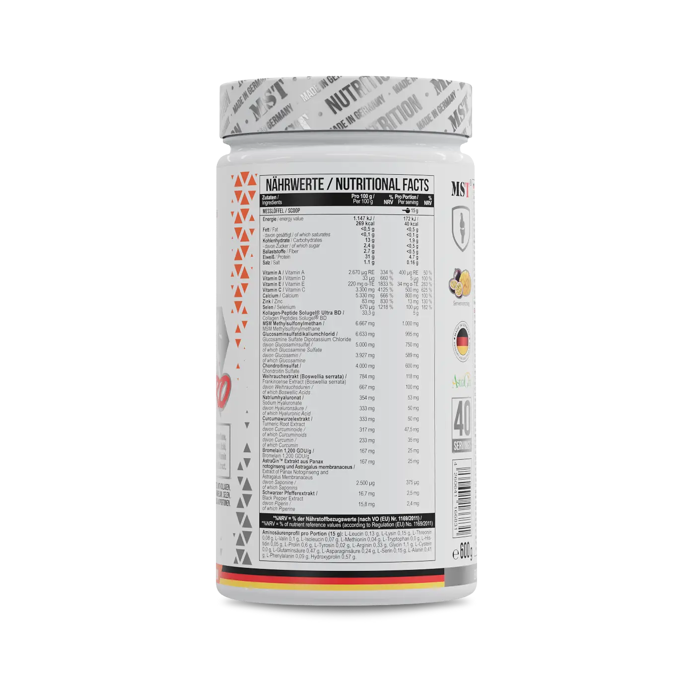 MST® Flex Pro Манго-Маракуйя 600 г Упаковка